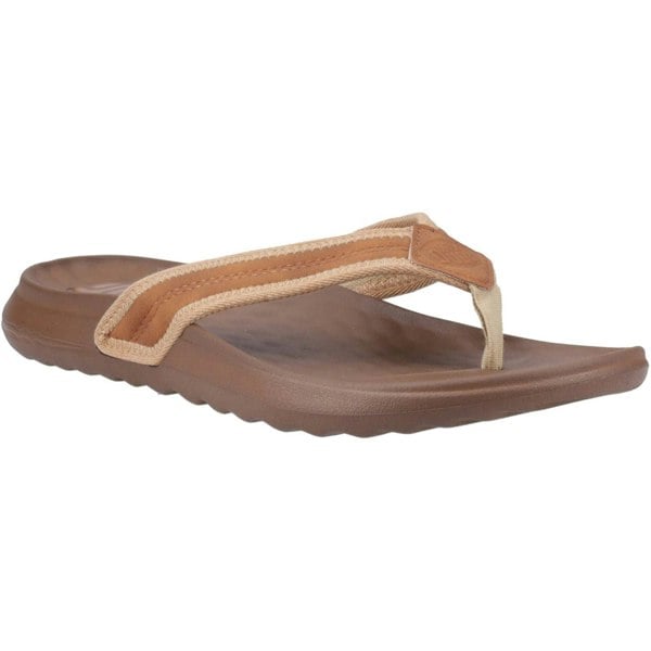 HEYDUDE Myers Polyurethane Men's Lion Orange/Downtown Brown Flip Flops