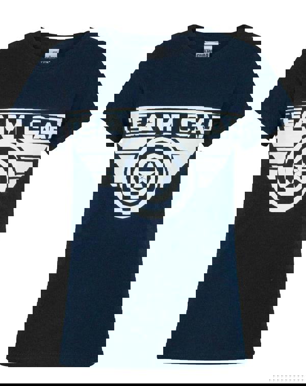 Marvel Girls Blue Captain America Short Sleeved T-Shirt