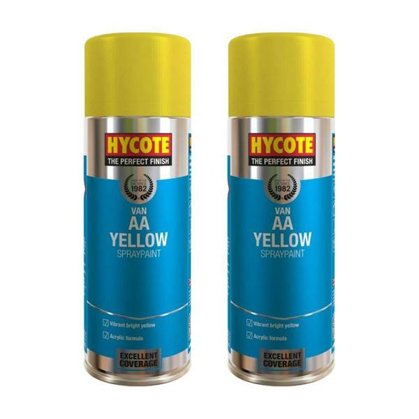 Hycote 2X Hycote Aa Van Yellow Spray Paint 400ml
