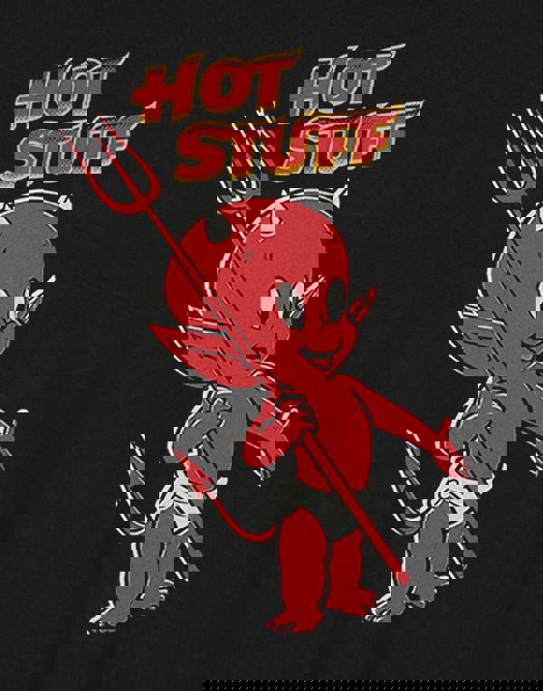 Hot Stuff Womens Black Hot Stuff Crop Cropped Short Sleeved T-Shirt