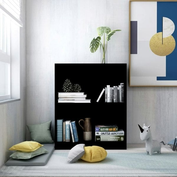 Berkfield Bookshelf Black 60x24x74.5 cm Engineered Wood