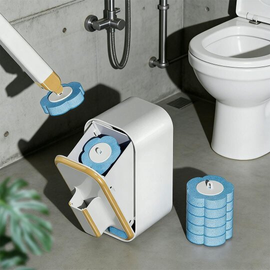 Havendro Disposable Toilet Brush Set Toilet Bowl Cleaning System Cleaners with Refills