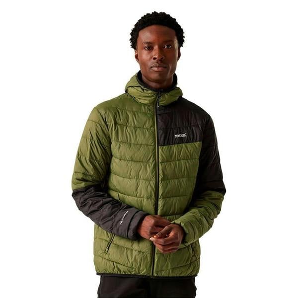 Regatta Mens Hillpack III Hooded Active Padded Jacket - Nephrite Green/Black - 