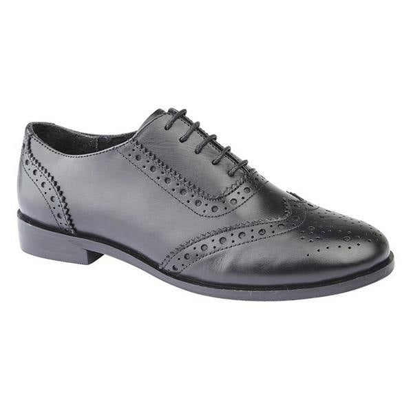 Cipriata Womens/Ladies Violetta Leather Brogue Oxford Shoes - Black - 