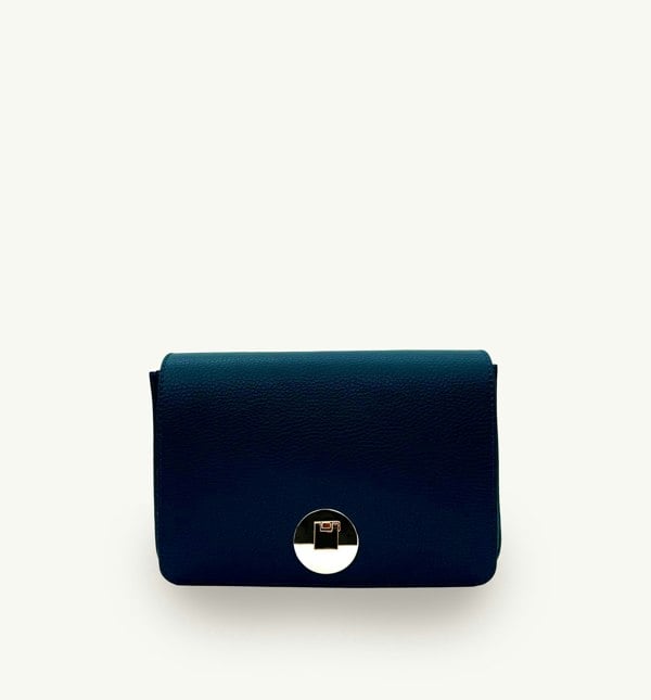 Apatchy London The Newbury Maxi Leather Bag - Navy