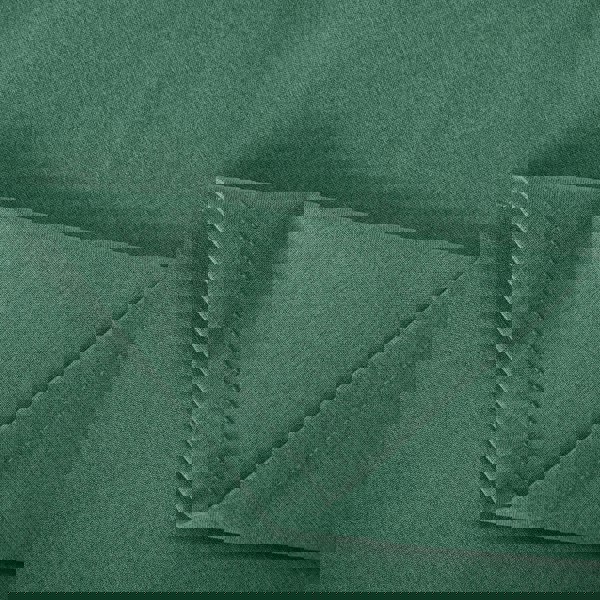 Emerald Green Linen Blackout Eyelet Curtains - 46x54 Inch Drop - Pair Image 3