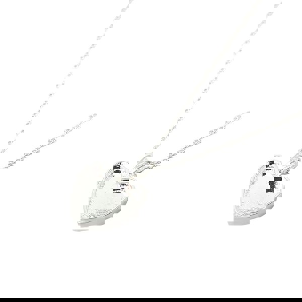Heart Pendant Necklace Silver For Resin Ashes Filling