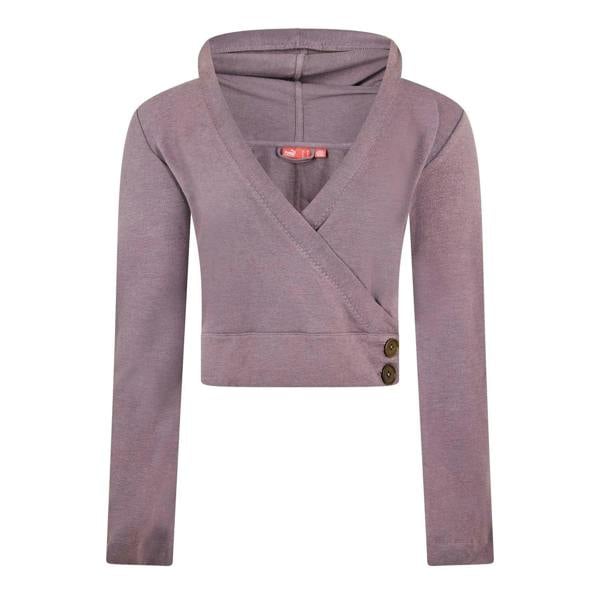 Puma Womens/Ladies Crossover Relaxed Fit Long-Sleeved Hoodie - Purple - 