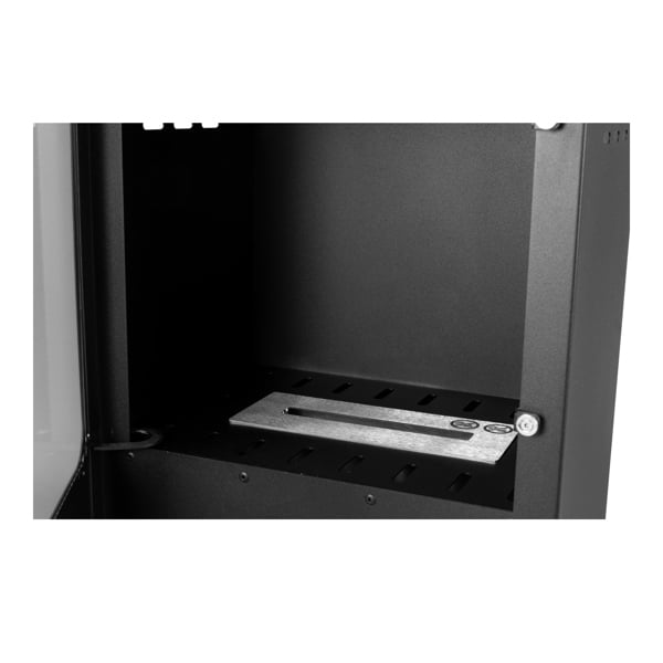 BIOFireplacesGMT Freestanding Bio Fireplace Koza Mini Black Matt with glass Ventless