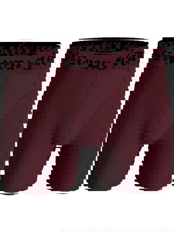 Bjorn Borg 3-Pack Floral Print Boxer Trunks, Burgundy/black