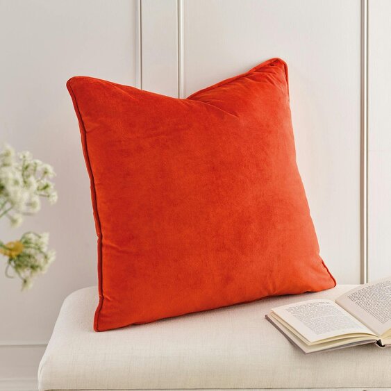 Scotts of Stow Velvet Piped Cushion