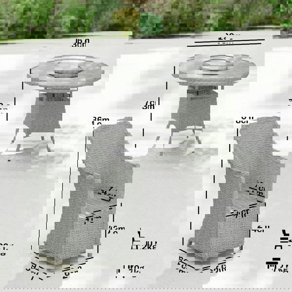 Patio Rattan Dining Set