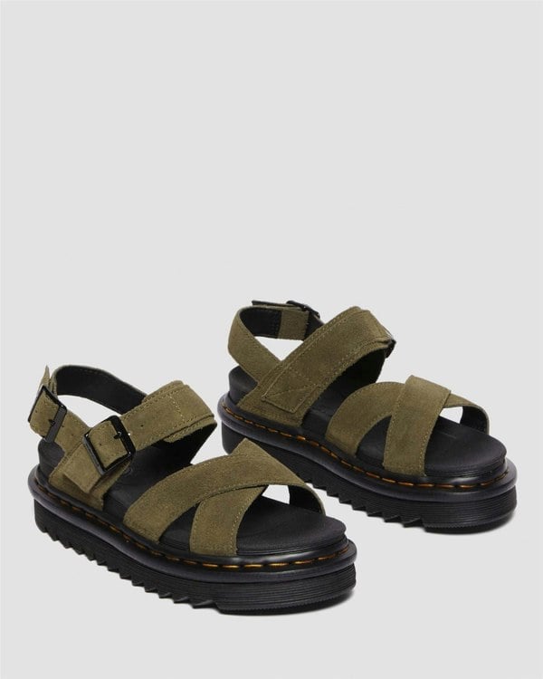 Dr. Martens Voss II Bronx Women's Olive Sandals