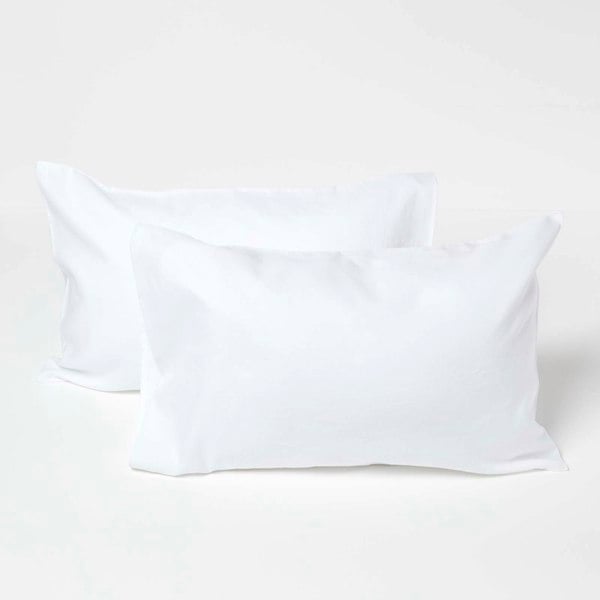 HOMESCAPES Linen Kid’s Pillowcases 60 x 40 cm, Pack of 2