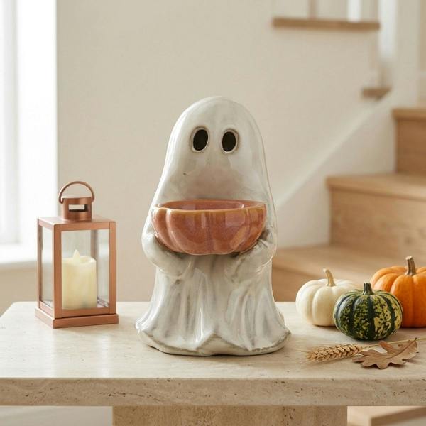 Garden Greatness Halloween Ghost Treat Bowl Ornament