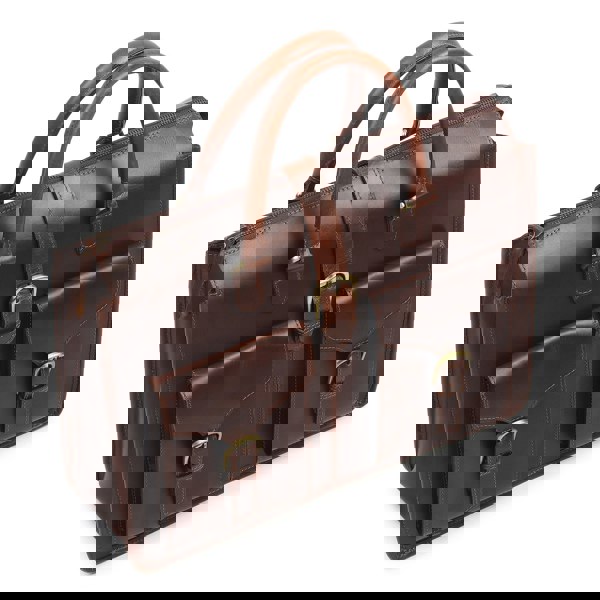 Garrison Leather Laptop Messenger Bag - DÖTCH CLUB