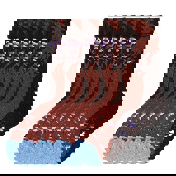 Anysox 5 Pairs Size 5-9 Fashion Socks Combed Cotton Art Abstract Hands Oil Painting Novelty Happy Funny Christmas Gift for Women