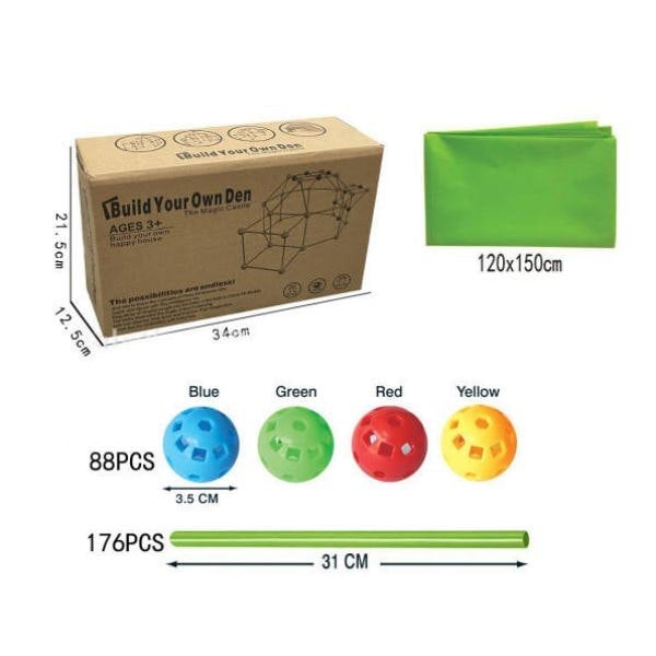 Leaper Kids Build Your Own Fort Kit