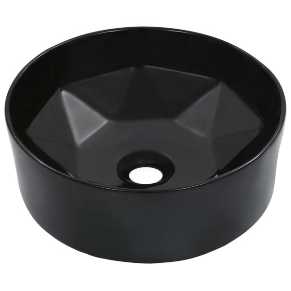 Berkfield Wash Basin 36x14 cm Ceramic Black