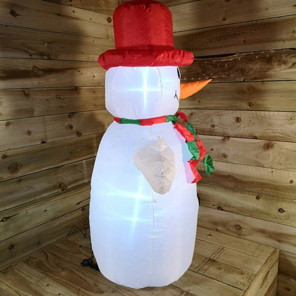 Samuel Alexander 4ft (120cm) LED Outdoor Christmas Inflatables Snowman Indoor Light Up Decorations