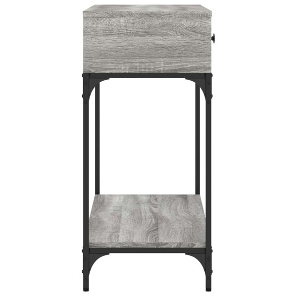Berkfield Console Table Grey Sonoma 100x34.5x75 cm Engineered Wood
