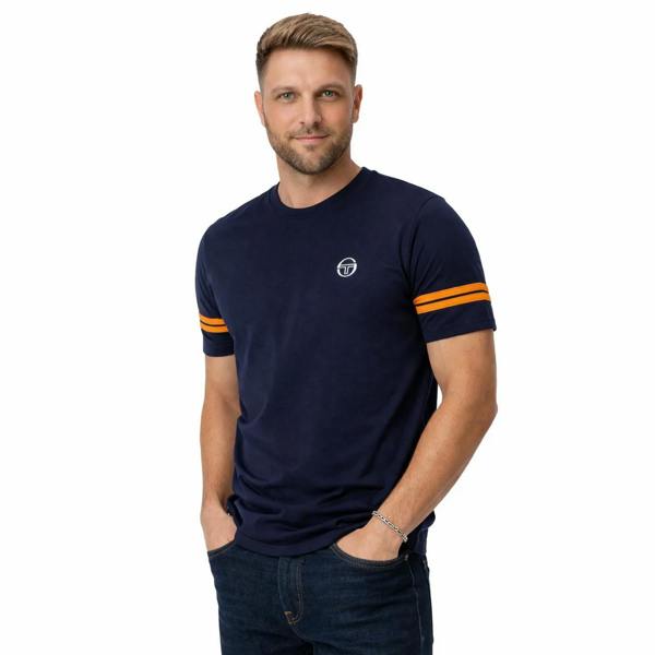 Sergio Tacchini Grello T-Shirt Maritime Blue/Orange Pepper