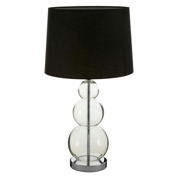 Luke Black Fabric Shade Table Lamp