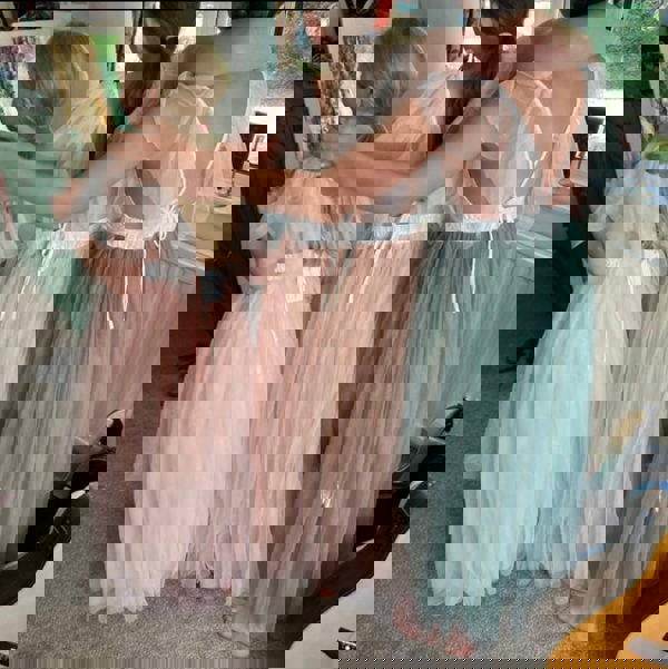 Young girls wearing the Serendipity Dress