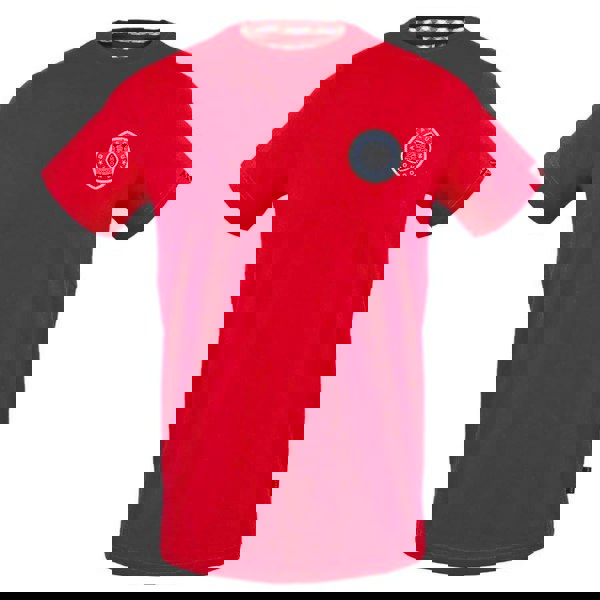 Aquascutum Mens London Circle Logo T-Shirt - Red