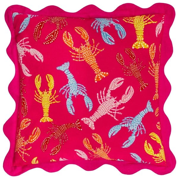 Furn Scalloped Crustaceans Cushion Cover - Pink