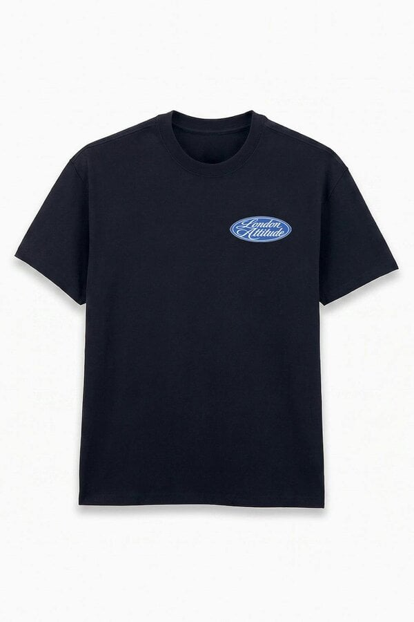 London Attitude Heart & Soul Oversized Heavyweight Printed T-Shirt