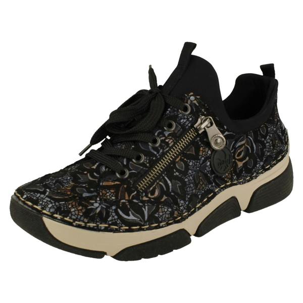 Rieker Ladies Sneakers By Rieker Lace Up Shoes 45973