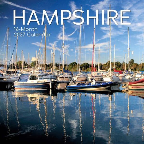 Hampshire Calendar 2027, Wall Calendars, Month To View, Travel, Gift