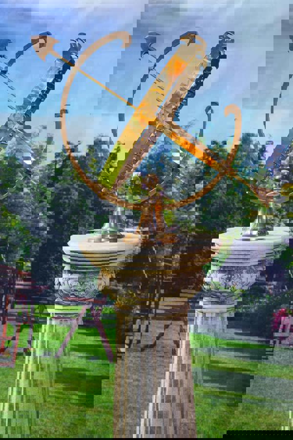 Solid Brass Armillary and Column