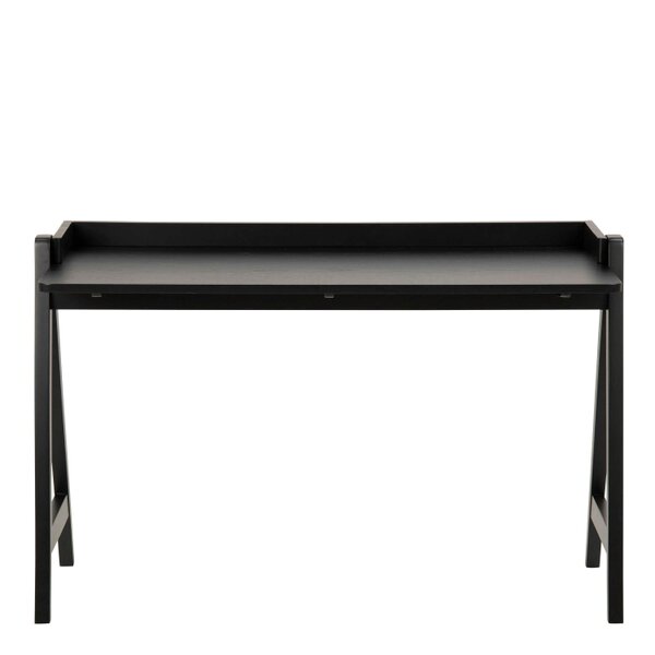 Wyld Haus Fukuoka Black Rubber Wood Compact Office Desk
