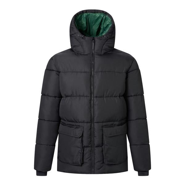 Regatta Mens Marek Short Padded Jacket - Black/Pine Needle - 