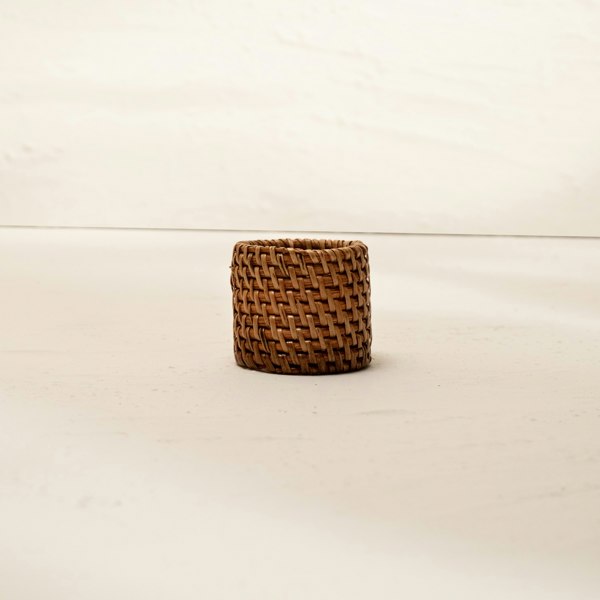 Round Wicker Napkin Rings In Four Colours - Coastal Villa Homeware