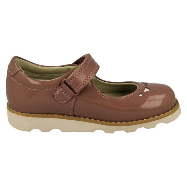 Clarks Girls Clarks  Heart Detailed Mary Jane Style Shoes Crown Jane