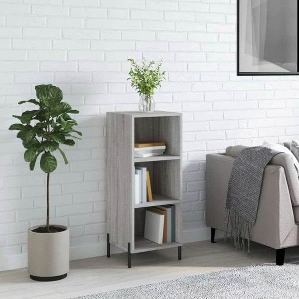 Berkfield Sideboard Grey Sonoma 34.5x32.5x90 cm Engineered Wood