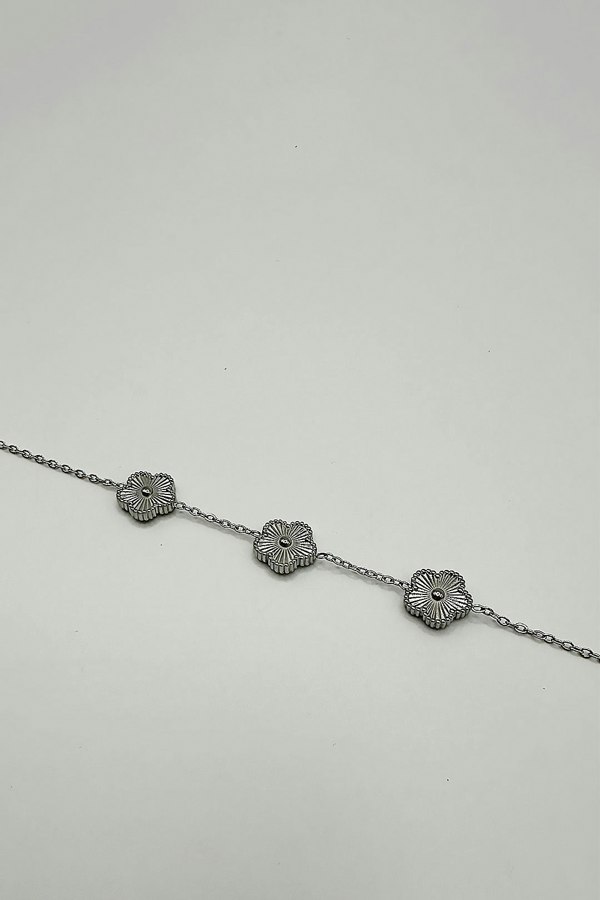SVNX Floral Bracelet in Silver