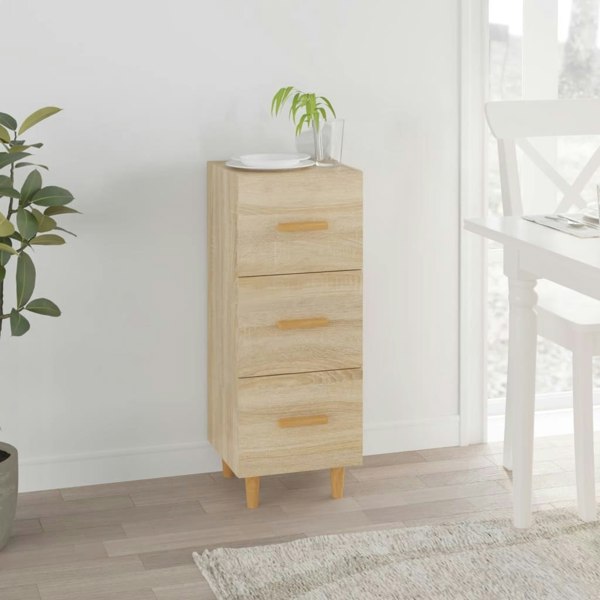 Berkfield Sideboard Sonoma Oak 34.5x34x90 cm Engineered Wood