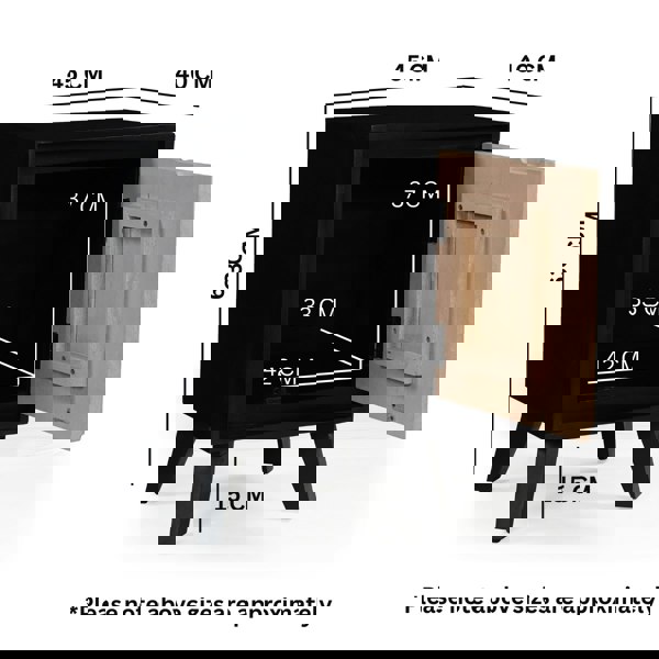 IH Design Dusk Mango Wood Bedside Table