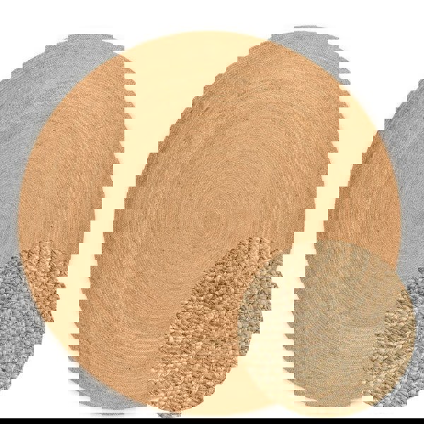 Jute Braided Round Rangpur Natural Rug