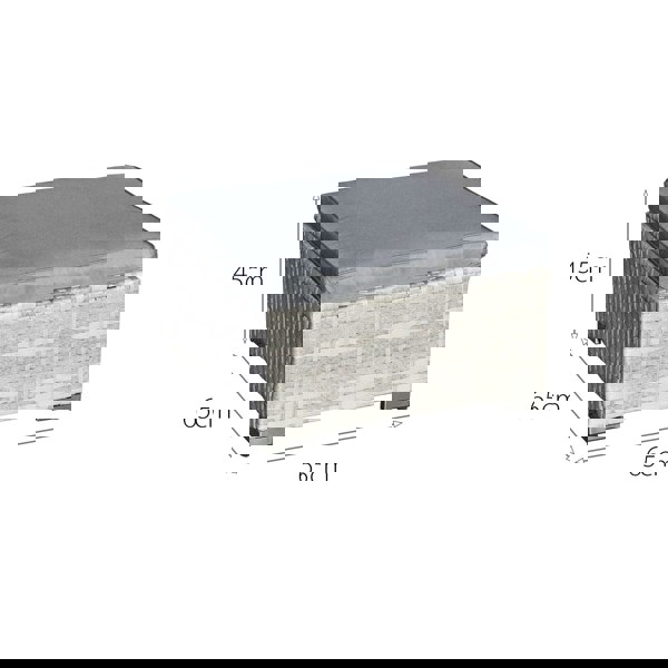 Oseasons Malta Rattan 10 Seat U-Shape Set in Dove Grey with 2 Footstools