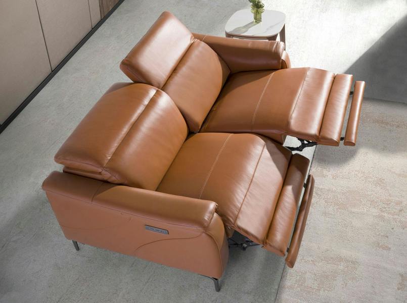 Angel Cerdá Relax sofa in brown leather 6180/6181