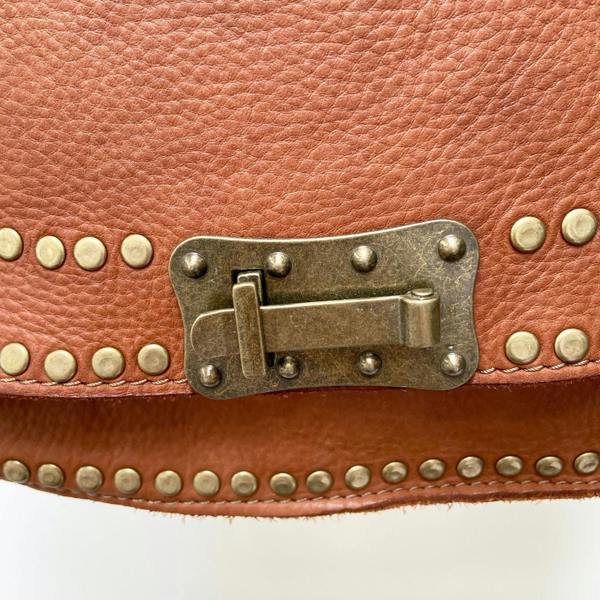 Studded Vintage Style Leather Bag