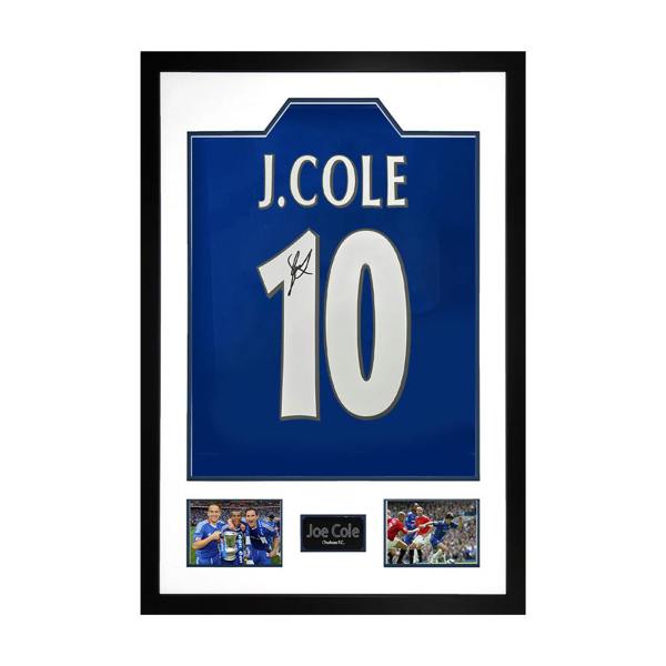 Joe Cole Signed Chelsea Shirt Premium Frame