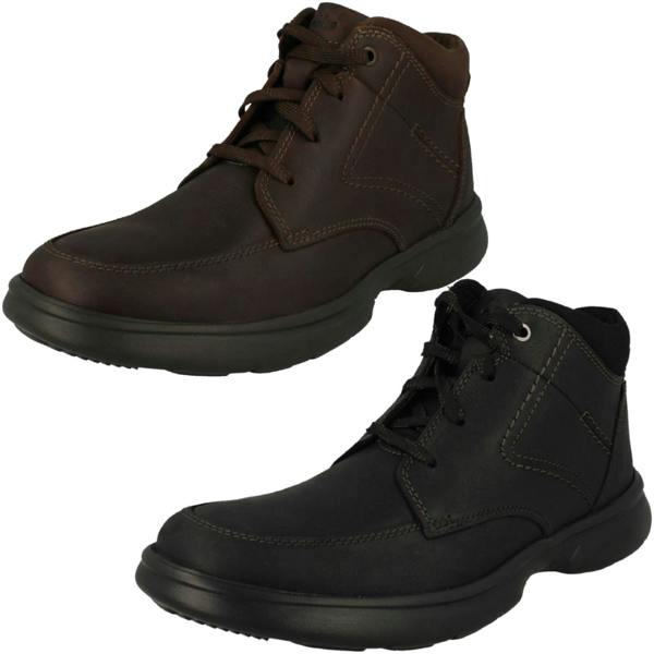 Clarks Mens Clarks Ortholite Featured Lace Up Ankle Boots Bradley Mid