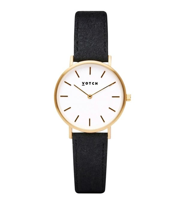 Votch Gold & Piñatex Watch | Petite