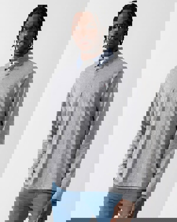 GANT Mens Regular Fit Chambray Heavy Rugger - 93 Grey Melange